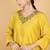Yellow plain cotton silk Kurta Set