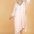 Ivory plain cotton silk Kurta Set