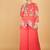 Pink floral printed cotton silk co ord set