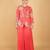 Pink floral printed cotton silk co ord set