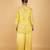 Yellow floral printed cotton silk co ord set