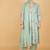 Green floral printed crepe kurta set