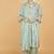 Green floral printed crepe kurta set