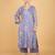 Purple floral printed crepe kurta set