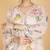 Pink floral printed crepe kurta set