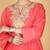 Pink floral embroidered cotton silk Kurta Set