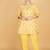 Yellow floral printed cotton kurta set