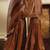 Brown Satin Embroidered Wedding Wear Designer Semi-Stiched Suit