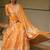 Yellow embroidered dupion silk Lehenga