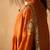 Yellow embroidered dupion silk kurta set
