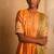 Yellow embroidered dupion silk kurta set