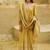 Lime-green plain chanderi kurta set