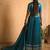 Turquoise-blue embroidered Lehenga 
