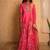 Fuchsia embroidered chanderi Lehenga