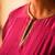Rani-pink plain chanderi silk kurta set
