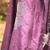 Purple  embroidered silk dress