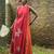 Red embroidered chanderi dress