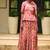Maroon printed cotton Lehenga