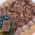 Chocolate Color Party Wear Moss Tissue Saree