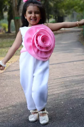 White embroidered cotton jumpsuit