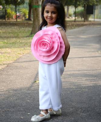 White embroidered cotton jumpsuit 3