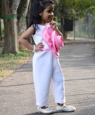 White embroidered cotton jumpsuit 4