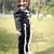 Black embroidered cotton co ord set