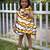Yellow plain cotton dress