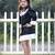 Black plain cotton dress