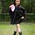 Black plain cotton dress