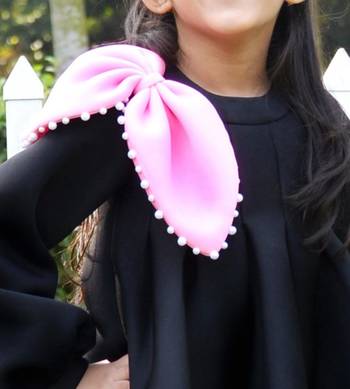 Black plain cotton dress 2