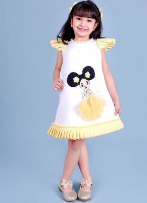White embroidered cotton dress 1