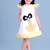 White embroidered cotton dress