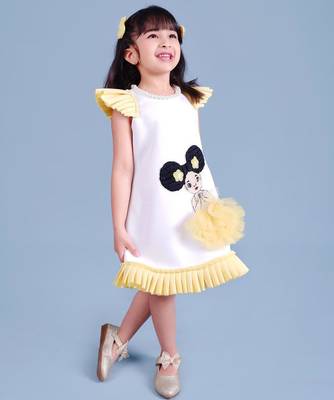 White embroidered cotton dress 2