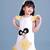 White embroidered cotton dress