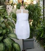 White embroidered cotton dress