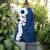 Blue embroidered cotton dress
