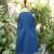 Blue embroidered cotton dress