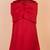 Red plain cotton dress
