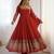 "Elegant Embroidered Sequence Designer Anarkali Three Piece Set"