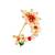 Traditional appealing oval shape gold plated maharashtrian nosepin / nath without piercing for women and girls