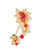 Traditional astonish oval shape gold plated maharashtrian nosepin / nath without piercing for women and girls