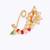 Traditional beautiful oval shape gold plated maharashtrian nosepin / nath without piercing for women and girls