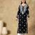 Women's floral modal embroidered round neck chikankari kurti