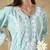 Chinkari green color embroided roman silk kurta for women - v - neck-full sleeves