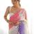 crush embroidered saree with sequins work unstitched blouse