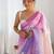 crush embroidered saree with sequins work unstitched blouse