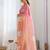 crush embroidered saree with sequins work unstitched blouse