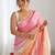 crush embroidered saree with sequins work unstitched blouse