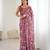 bright moss satin patta printed saree